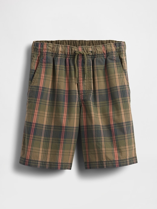 Image number 2 showing, Kids Plaid Canvas Easy Shorts