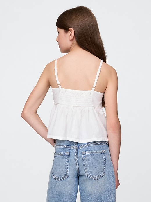 Image number 3 showing, Kids Bow-Strap Peplum Top
