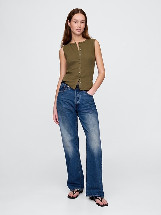 Image number 2 showing, Modern Rib Cardigan Vest