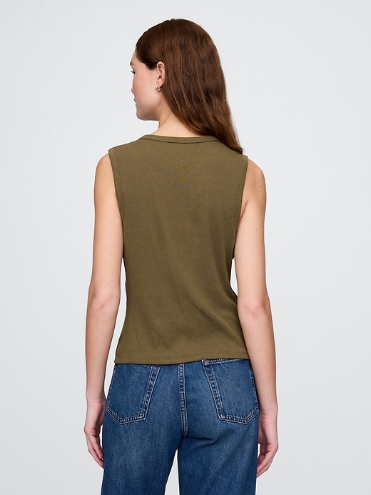 Image number 3 showing, Modern Rib Cardigan Vest