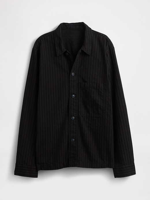 Image number 5 showing, Denim Stripe Shirt Jacket