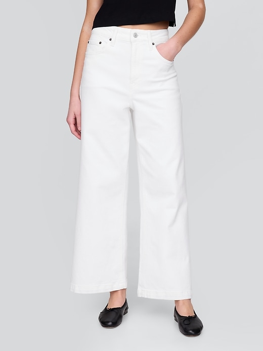 Image number 2 showing, Curvy High Rise Stride Wide-Leg Ankle Jeans