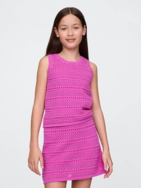 Kids Crochet Shell Tank Top