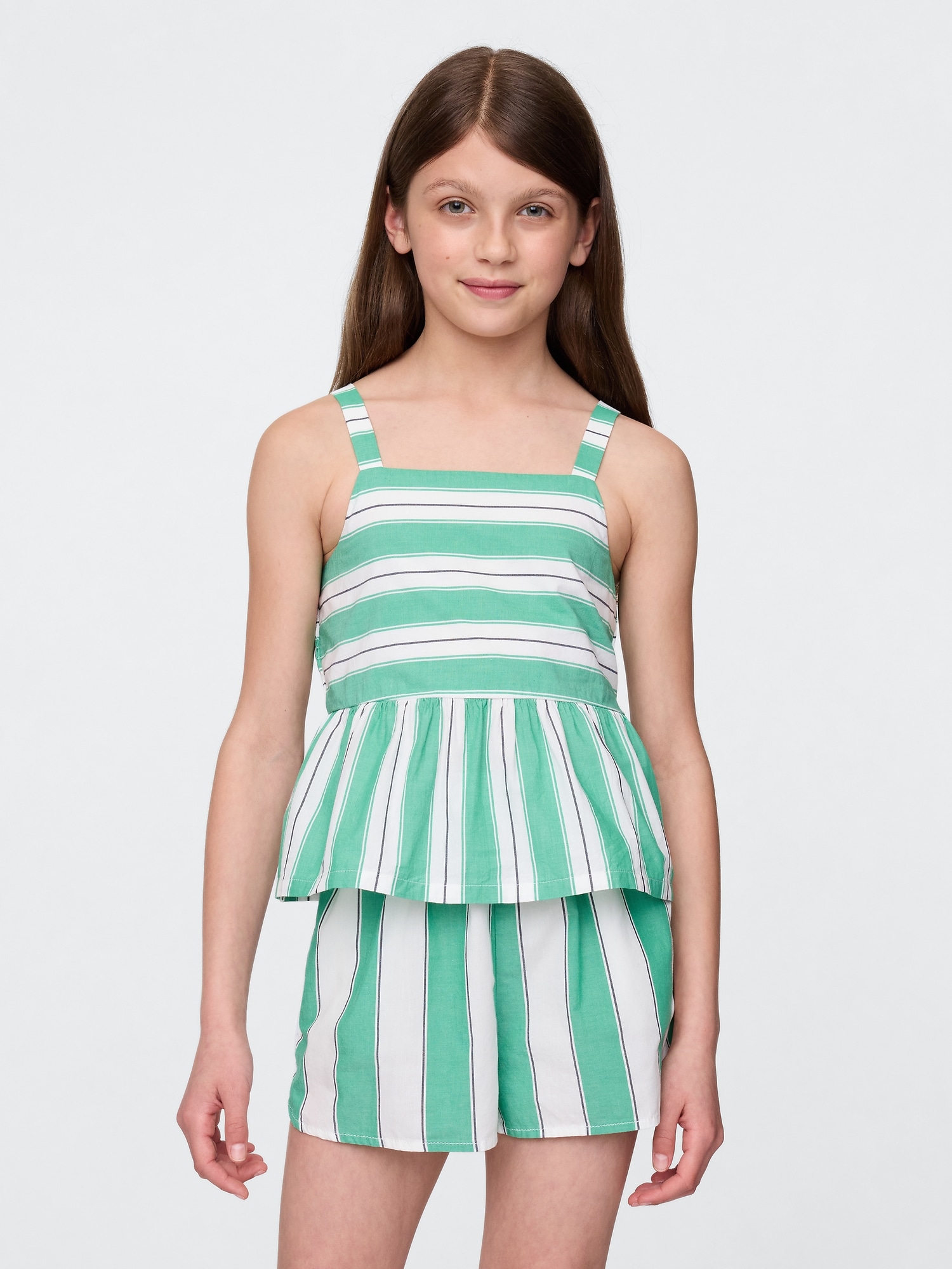 Kids Poplin Peplum Top