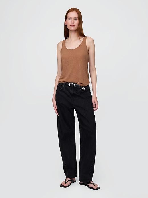 Image number 2 showing, Linen-Blend Racerback Tank Top