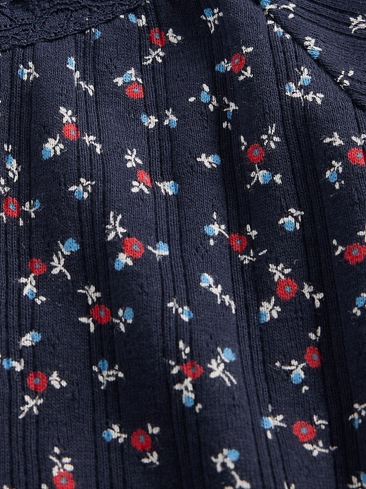 Image number 4 showing, Kids Lace-Trim Pointelle T-Shirt