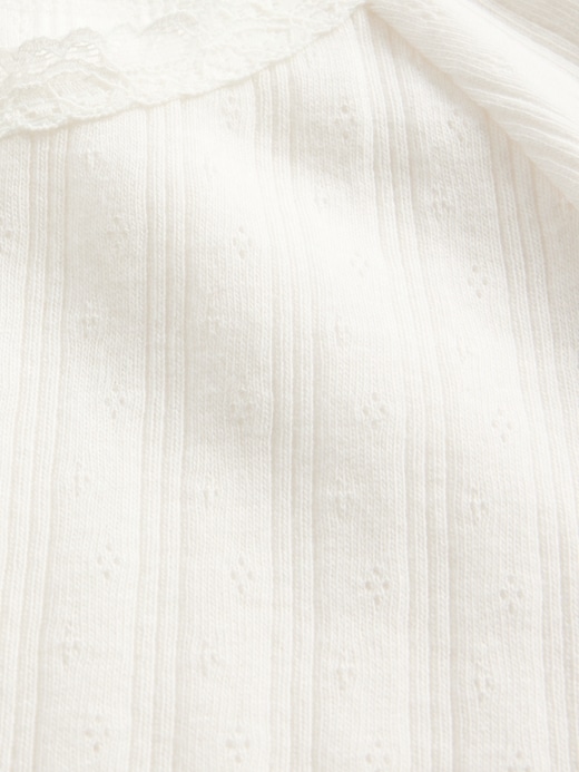 Image number 4 showing, Kids Lace-Trim Pointelle T-Shirt