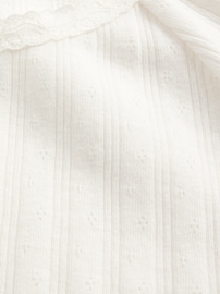 Kids Lace-Trim Pointelle T-Shirt