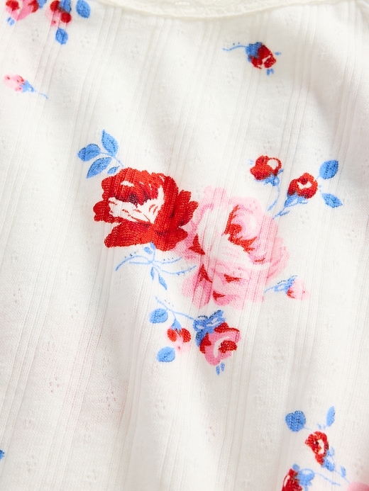 Image number 4 showing, Kids Lace-Trim Pointelle T-Shirt