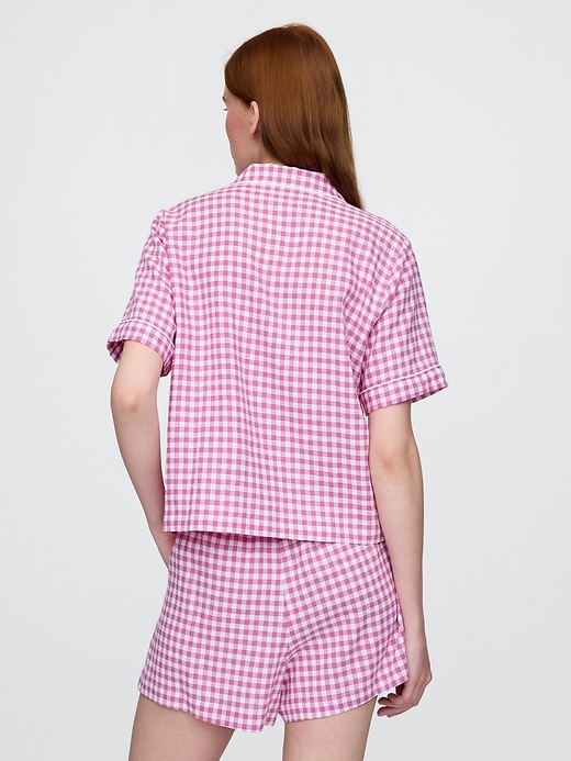 Image number 3 showing, Linen-Blend PJ Shirt