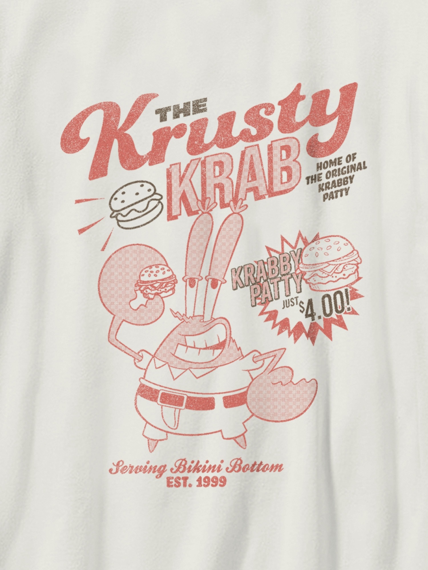 Gap Kids Spongebob Krusty Krab Graphic T-Shirt — фото 3
