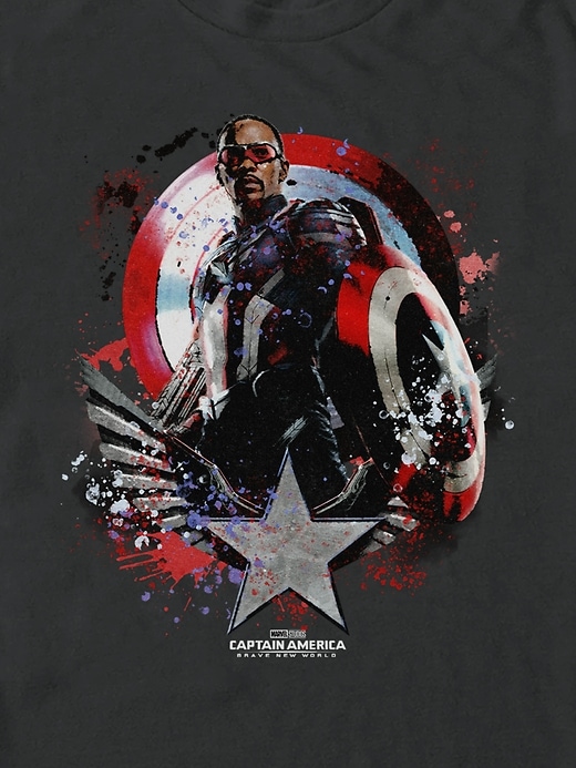Image number 3 showing, Captain America Brave New World Graphic T-Shirt