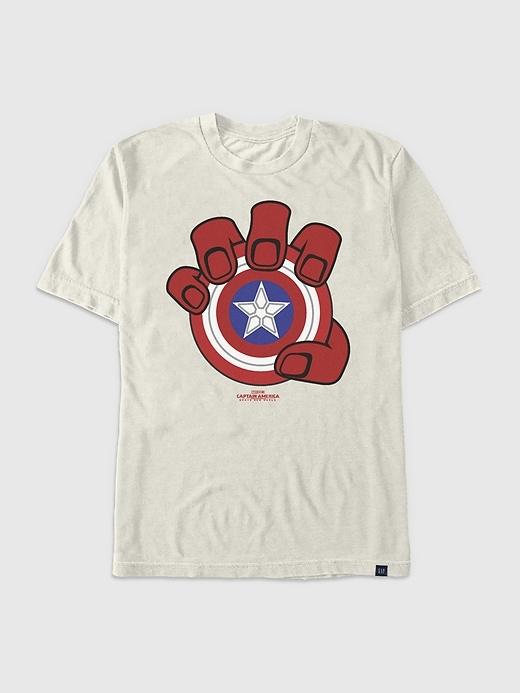 Image number 1 showing, Captain America Shield Graphic T-Shirt