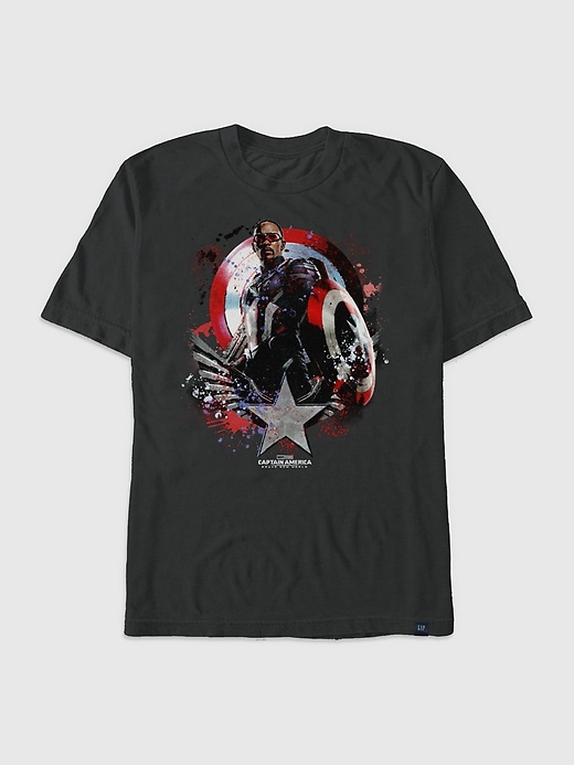Image number 1 showing, Captain America Brave New World Graphic T-Shirt