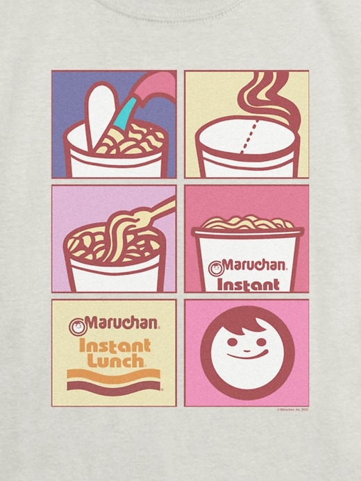 Image number 3 showing, Kids Maruchan Noodle Grid Graphic T-Shirt