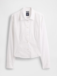 Organic Cotton Cropped Shirt