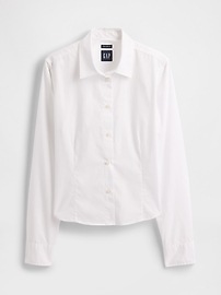 Organic Cotton Cropped Shirt