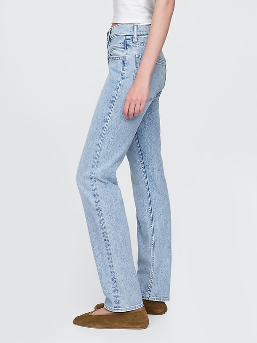 Image number 3 showing, High Rise Western '90s Straight Jeans