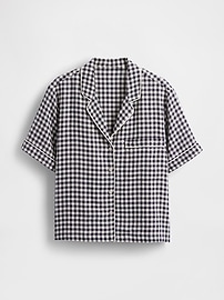 Linen-Blend PJ Shirt