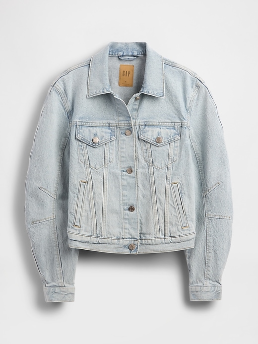 Image number 4 showing, Barrel-Sleeve Icon Denim Jacket