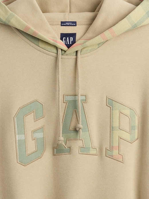 Image number 4 showing, VintageSoft Plaid Arch Logo Hoodie
