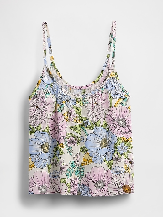 Image number 4 showing, Linen-Blend Swing Cami
