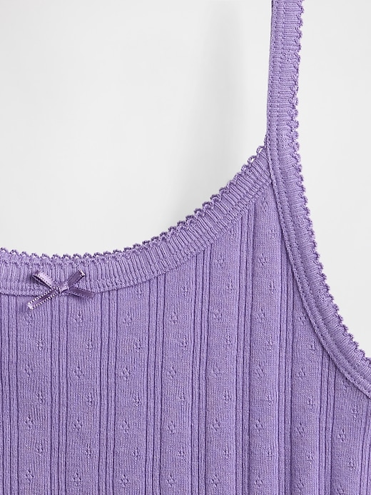 Image number 4 showing, Kids Pointelle Rib Cami