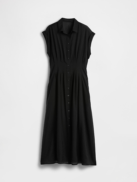 Image number 5 showing, Sheer Midi Shirtdress