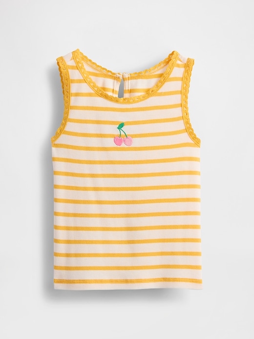 Image number 1 showing, Baby & Toddler Rib Graphic Tank Top