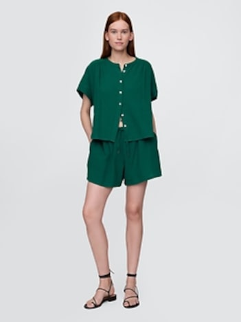 Cotton Gauze Easy Shorts
