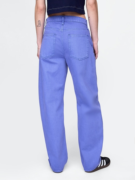 Image number 5 showing, High Rise Barrel Jeans