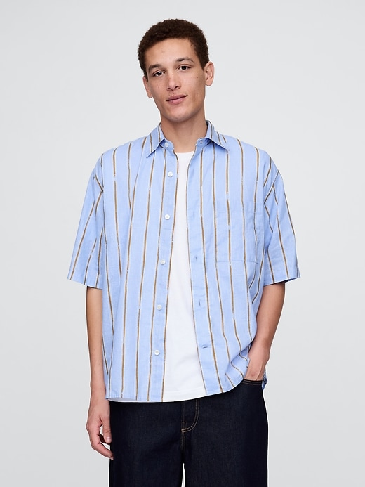 Image number 1 showing, Linen-Cotton Shirt