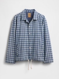 Denim Check Coaches Jacket