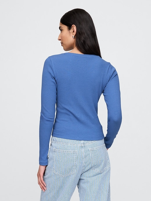 Image number 3 showing, Modern Rib Cropped T-Shirt