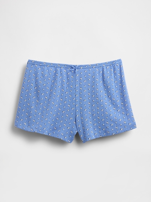 Image number 3 showing, Pointelle PJ Shorts
