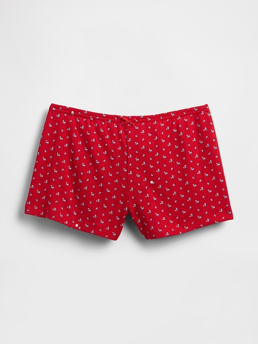 Image number 3 showing, Pointelle PJ Shorts