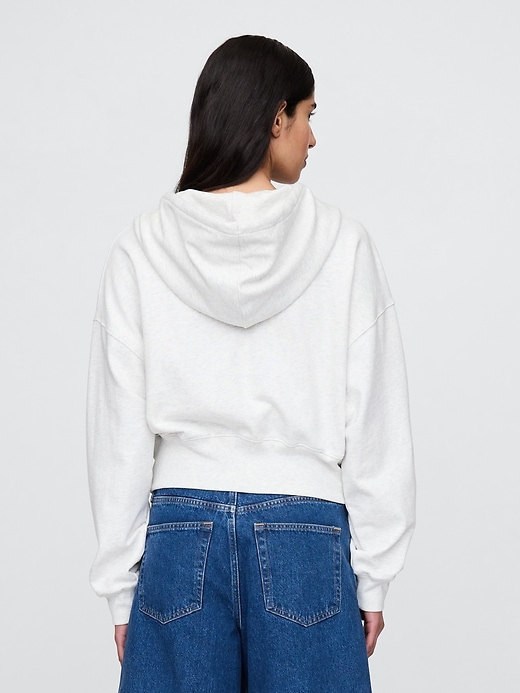 Image number 2 showing, Heavyweight French Terry Oversized Zip Wedge Hoodie