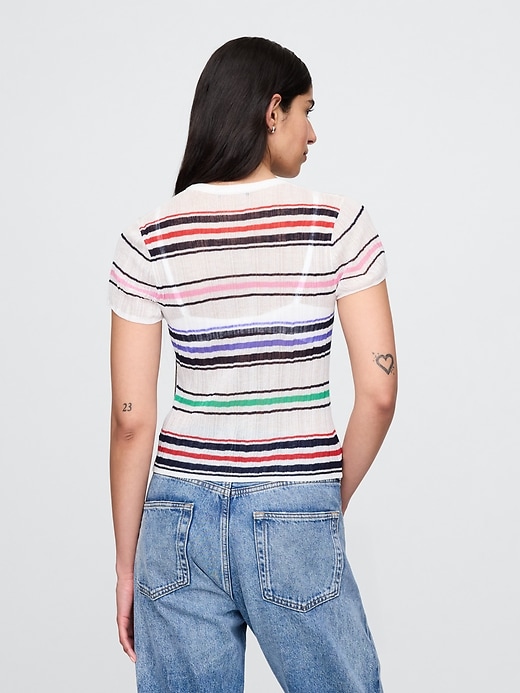 Image number 3 showing, Sheer Rib T-Shirt