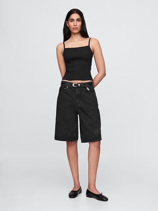 Image number 2 showing, Cropped Rib Sweater Tank Top