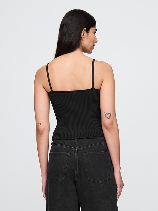 Image number 3 showing, Cropped Rib Sweater Tank Top