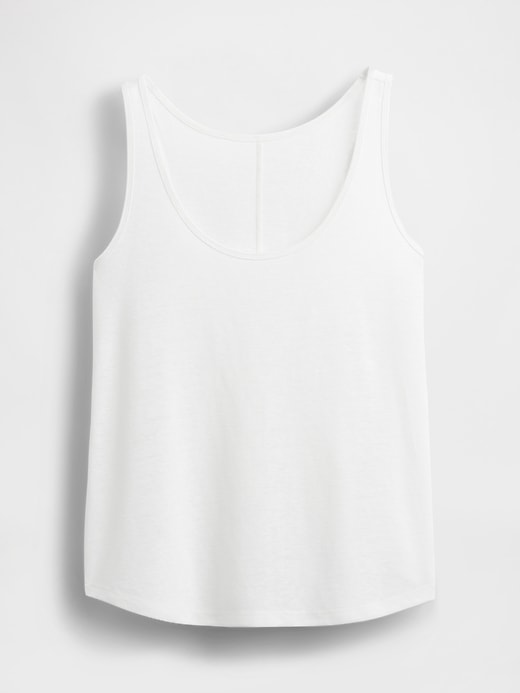 Image number 4 showing, Linen-Blend Racerback Tank Top