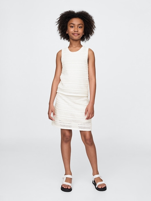 Image number 4 showing, Kids Crochet Shell Tank Top