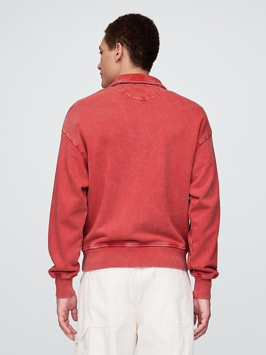 Image number 3 showing, Heavyweight Oversized Quarter-Zip Pullover