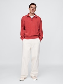Heavyweight Oversized Quarter-Zip Pullover