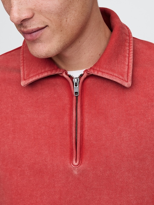 Image number 4 showing, Heavyweight Oversized Quarter-Zip Pullover
