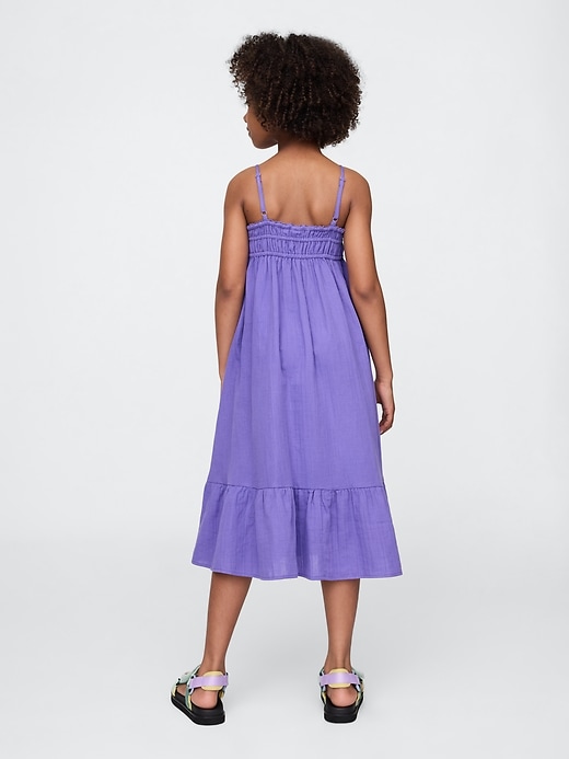 Image number 3 showing, Kids Crinkle Gauze Midi Dress