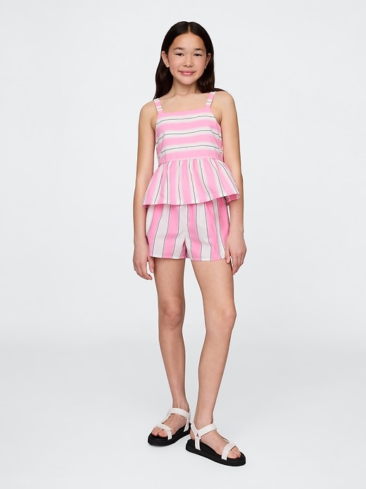 Image number 4 showing, Kids Poplin Peplum Top