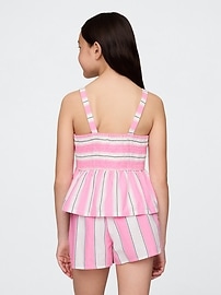 Kids Poplin Peplum Top