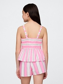 Kids Poplin Peplum Top