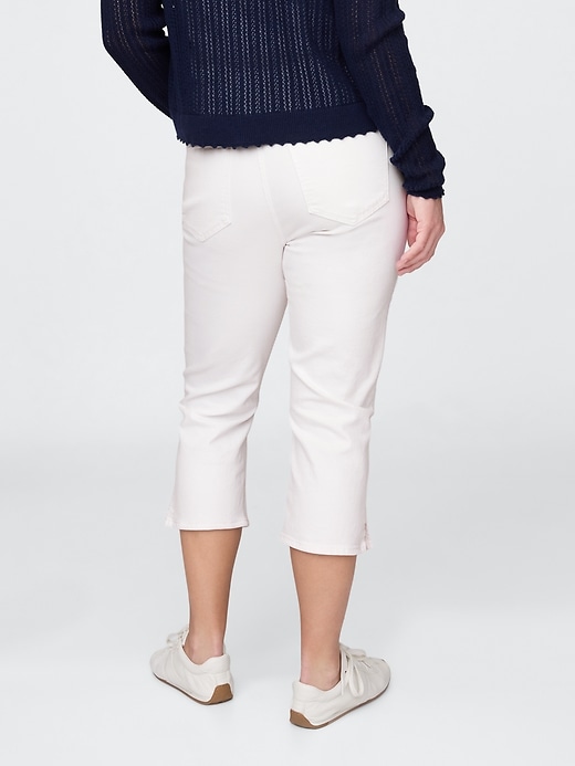Image number 7 showing, High Rise Capri Jeans